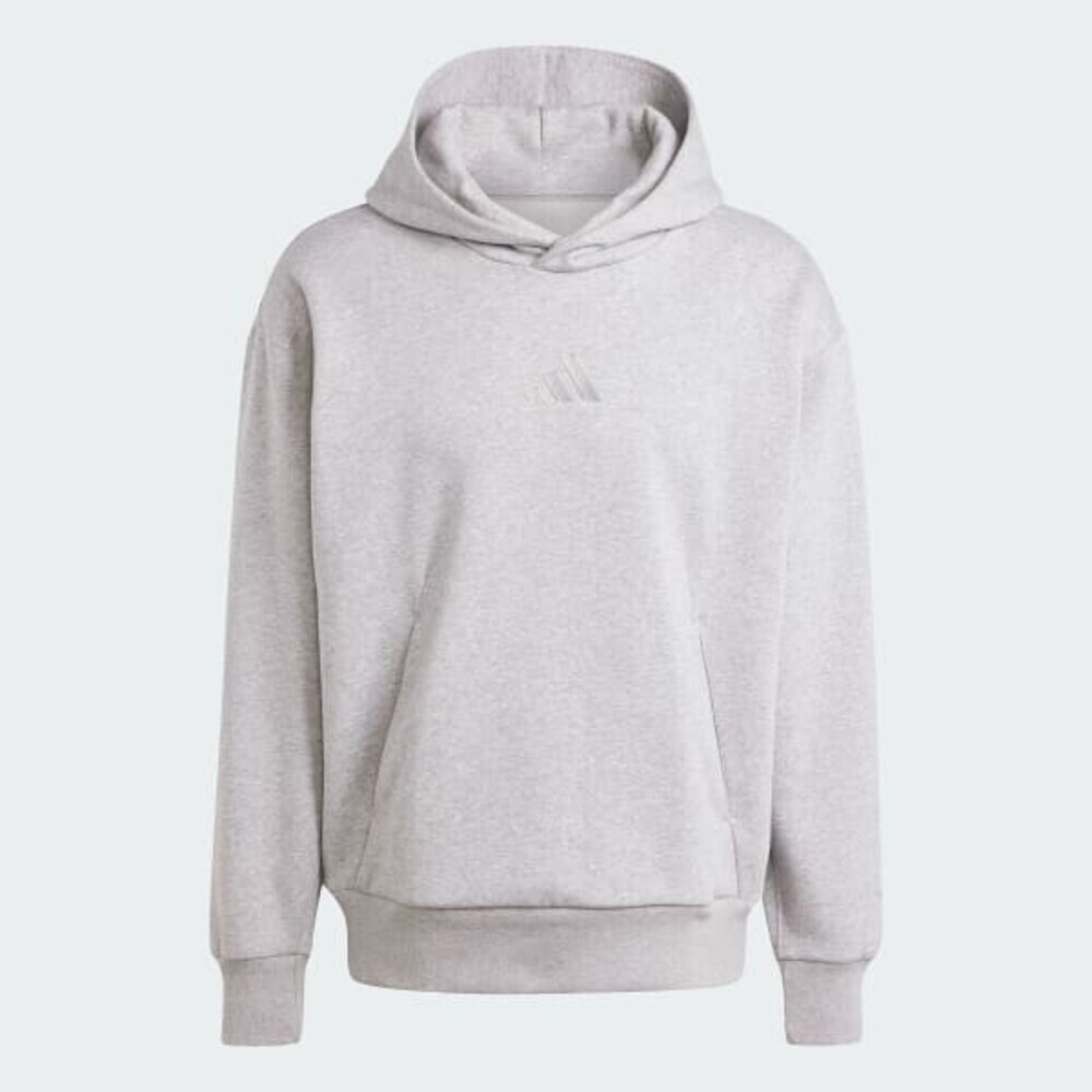 Adidas ALL SZN Hoodie Men Small Gray Fleece Cotton Loose Fit Long Sleeve APP2457